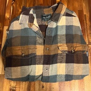 Mens woolrich flannel shirt large